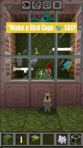 "How to Make a Bird Cage in Minecraft 🐦 | Easy Tutorial" #short