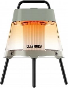 CLAYMORE Athena Lamp (Moss Green) - Aesthetic Portable Outdoor Lantern for Glamping, Camping, Events, Parties & Tents. USB-C Charging, Power Bank Function, Up to 75 Hours Battery Life, 3 Light Modes.