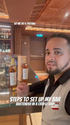 How do I set up my bar #job #cruiseship #cruise #barman #baratdance #foryou #cruisejobs #cruiseblog