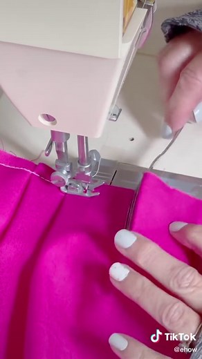 Sewing Pleats with Fork Hack