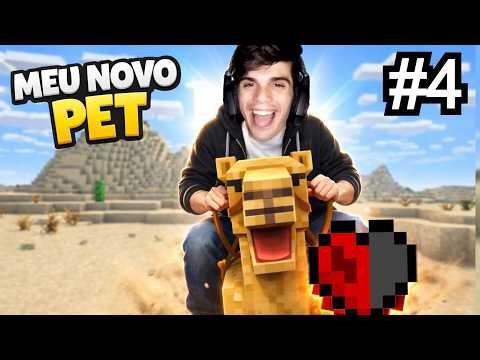 MINECRAFT NO HARDCORE: Achei um CAMELO MUITO LOKO #4