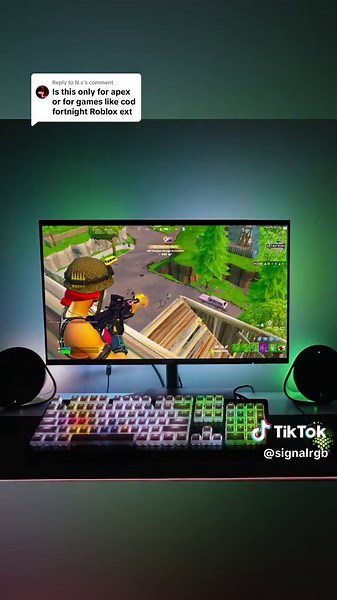 Replying to @N.s Fortnite RGB Effects #signalrgb #fortnite #fortniteclips #fortnitememes