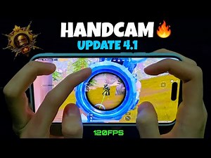New Sensitivity 🔥 iPhone 15 Pro Max Handcam Gameplay 😍 Update 4.1 Smooth + 120FPS 😱 | PUBGMOBILE!