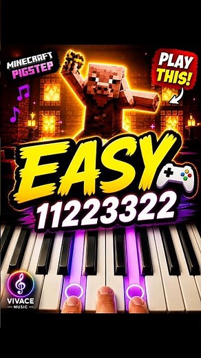 Play Pigstep on Piano (EASY) 🎮🔥