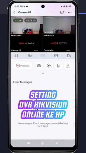 Cara Setting Online DVR Hikvision ke Handphone
