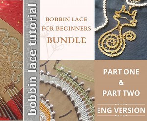Bundle First Steps in Bobbin Lace: Begin From Scratch (part 1 2) English Version - Etsy