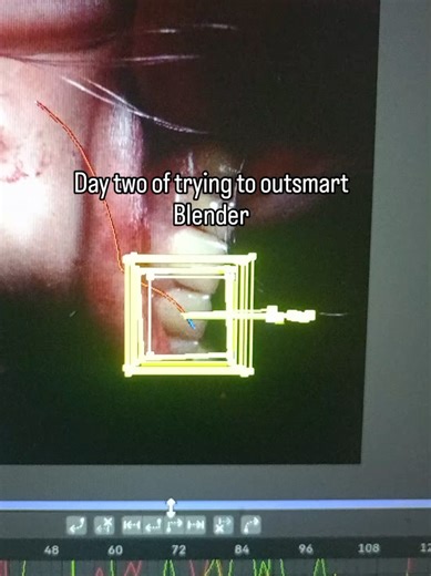 My next idea is to track each frame by hand . . . . #blender #3dart #vfx #weirdart #motiontracking