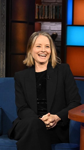 Jodie Foster has now received an autograph from Peter Frampton AND a private performance from Peter Frampton’s unofficial impersonator, Stephen Colbert. #Colbert #PeterFrampton #ColbertQuestionertExtraordinert | The Late Show with Stephen Colbert