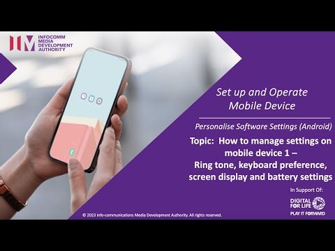 Manage settings on your smart device Part 1 out of 2 (Android)
