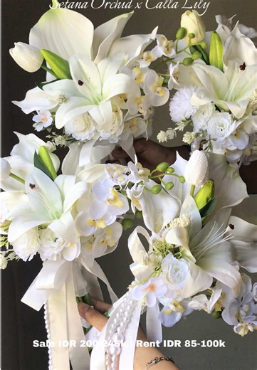 Setana Orchid x Calla Lily Hand Bouquet for Sale