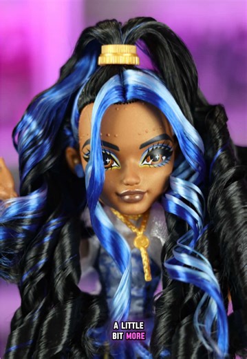Washing and restyling the new Robecca Steam G3 Monster High doll 💙 #monsterhigh #monsterhighdolls #monsterhighg3