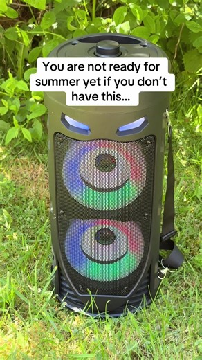 Portable Bluetooth Speaker With Remote Control, Microphone And Carry Strap #karaoke #speaker #bluetoothspeaker #tiktokmademebuylt #Summer