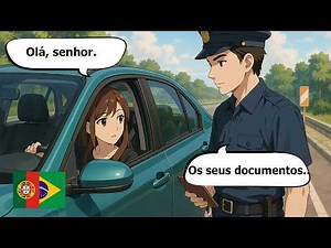 On the Road in Portuguese | Easy Beginner Conversations (A1–A2)