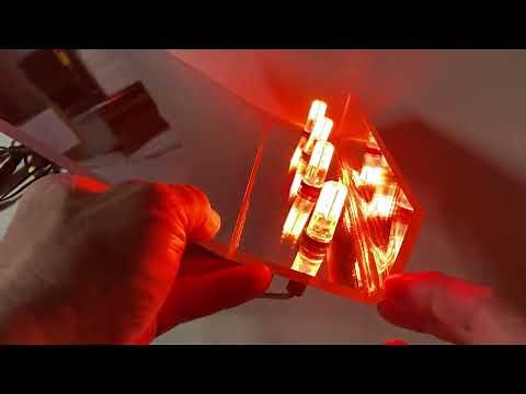 Fake Fire Projection Reflector for Prop and Scenery Special Effects LED Lighting with acrylic mirror