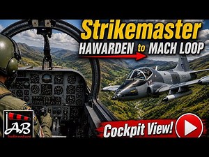 Strikemaster Fighter Jet Mach Loop Flight | Cockpit View