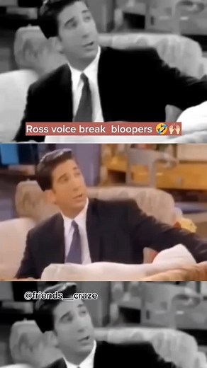 1.3K views · 1.4K reactions | Ross voice break bloopers 藍❤️ | friends__craze | Facebook