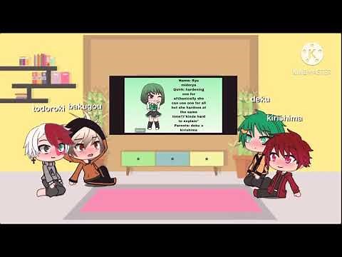 Mha react to Candy store Todobaku/kirideku ✨