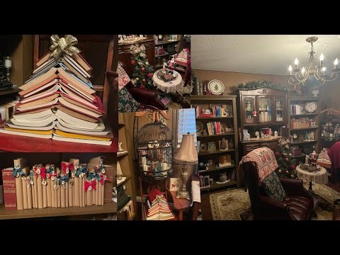 Make a Book Advent Calender & Decorate Home Library for Chirstmas!