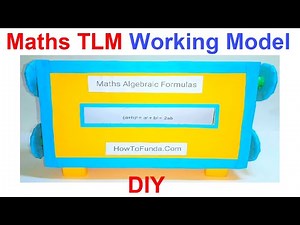 Math's TLM Working Model 3d (algebraic formulas) | DIY for teachers | howtofunda ‪@craftpiller‬