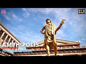 Walking in Ancient Greece - Amphipolis in Makedonia [ 4K Ultra - Relaxing Ambience ]