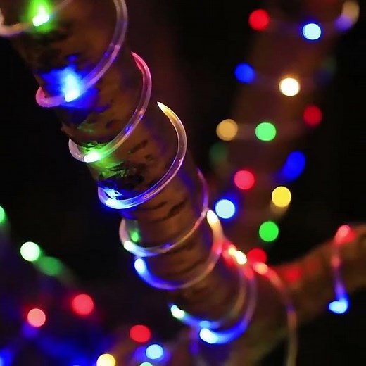 LED Solar Strip Rope Tube Fairy Light Solar Powered Garland String Light
