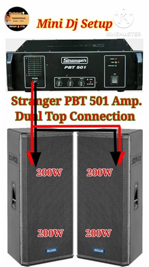 Stranger PBT501 Amplifier Dual Top dj Setup/Mini Dj Setup