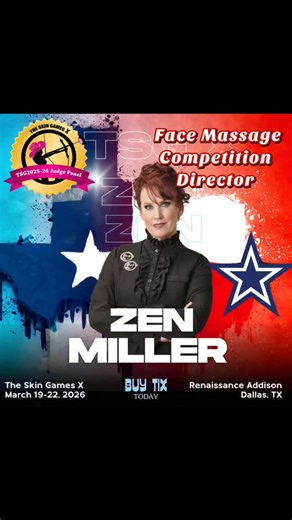 I'm honored to return as the director of the massage competition at this year's Skin Games for the third consecutive year! 🏆✨ Join me in celebrating the artistry and skill of face massage. DALLAS TX, March 19-22, 2026 Are you ready to showcase your talent? 🤲 Register now to be a part of this incredible competition! Here are just a few benefits of entering a face massage competition: 1. **Elevate Your Skills**: Gain valuable experience and enhance your techniques. 2. **Networking Opportunities*