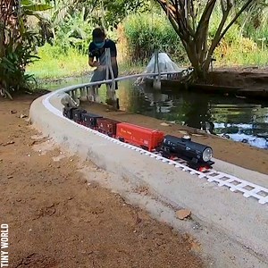 198K views · 677 reactions | Using concrete to build mini railway bridges Partner: BoBo Channel YT: https://www.youtube.com/channel/UCGVOF5uXWZGk2MjOMclj9Og | Crafty Panda | Facebook