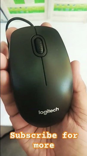 LOGITECH B100 Wired mouse #computeraccessories #logitech #unboxing #smooth