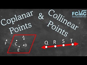 How to Identify and Draw Collinear and Coplanar Points