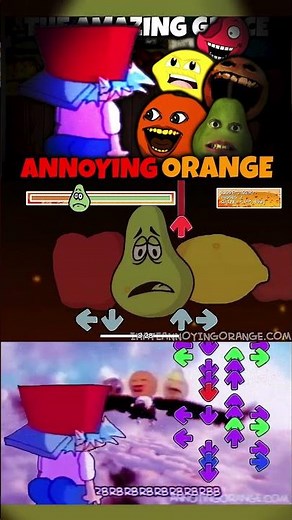 Friday Night Funkin' THE AMAZING GRACE ANNOYING ORANGE #shorts #annoyingorange