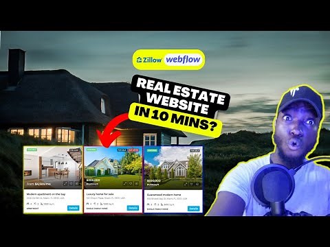 Unbelievable! 10 Minutes to Create Your Own Real Estate Website - Webflow Web Design Tutorial