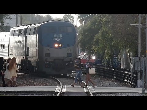 Playing Chicken With Amtrak Train See Who Wins