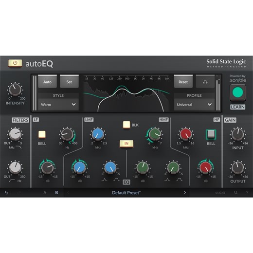 Solid State Logic autoEQ Plug-in