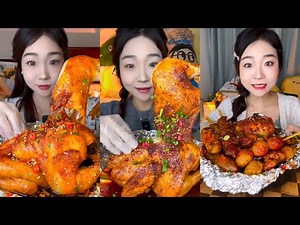 Spicy Chicken Meat Mukbang 🌶🔥 | Juicy Bites + Crunchy ASMR Sounds