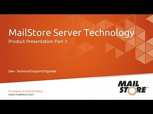 MailStore Server Product Video – Part 3: Technology Insights