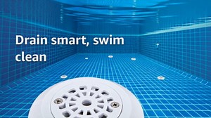 Pool Main Drain, White Round Floor Drain with Anti Blocking Grille and 1.73 Inch Filter Type Plastic Swimming Pool Main Drain for Swimming Pool, SPA, Pool Replacement Parts (4.01x2.13 Inch)