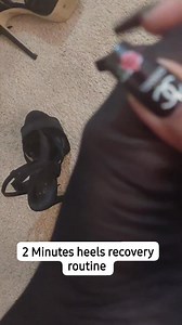 2-minutes heels recovery routine. This is a gentle 2-minute heels recovery routine that can help your feet feel more relaxed afterward. Toe wiggles (15 reps) Wiggle your toes 15 times, then relax. Toe spread relax (10 reps) Spread your toes wide, hold 2 seconds, then relax. Ankle circles (10 circles each direction, per foot) Make 10 slow circles clockwise, then 10 counterclockwise. Foot point flex (10 reps) Point toes away for 2 seconds → flex toes back for 2 seconds. Calf stretch (20–30 seconds
