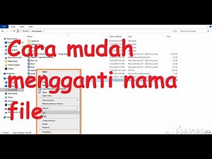 Cara Merubah Nama File atau Rename