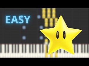 3 Levels of Super Mario Star Theme - Piano Tutorial - From Easy to Complete