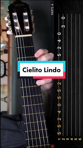 Cómo tocar Cielito Lindo en guitarra. #cielitolindo #musicosentiktok #tutorialestiktok #aprendecontiktok #aprendeentiktok #guitarrafacil