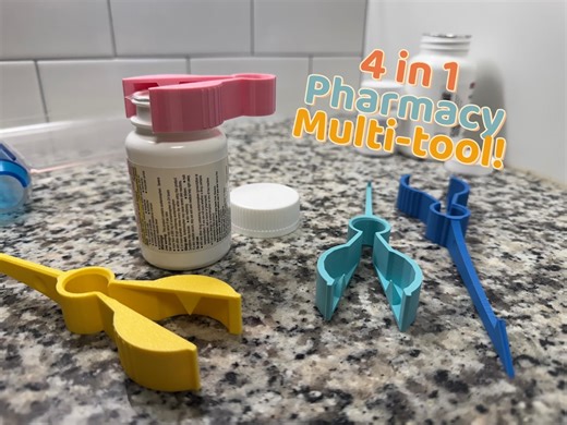 Pharmacy Multi-tool (2 PACK) – Pill Bottle Opener, Cotton Remover - Etsy