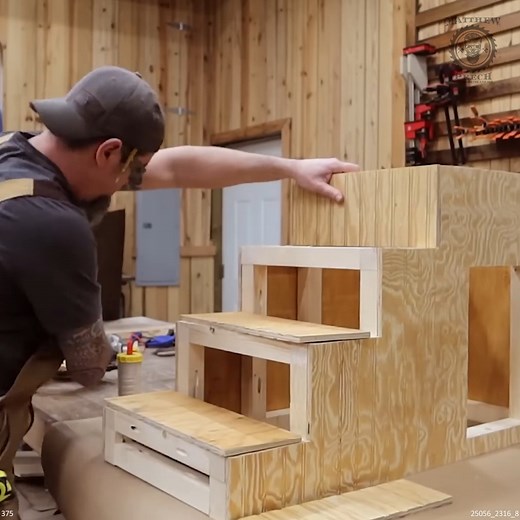 How to Build Your Own DIY Pet Steps | Matthew Peech Woodworking And DIY