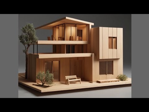 Diy-Making a Modern Residential Building Model From Foam Board and Balsa Wood
