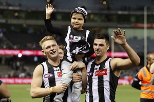 We're deeply saddened to hear Kyron McGuire Jnr lost his battle to a rare form of brain cancer on Monday evening. We were fortunate enough to welcome young Kyron and his family to the club in 2019. His bravery inspired many and we're truly grateful to have met this little legend. Rest easy buddy. | Collingwood Football Club