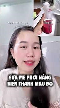 Nghe đồn sữa mẹ được làm từ huyết cô gái quyết định lấy sữa chính mình đi phơi để kiểm tra #shorts