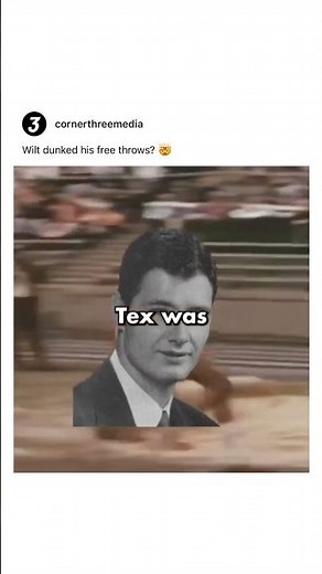 Wilt Chamberlain used to dunk his free throws 😳