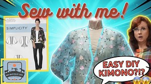 From Fabric to Fabulous: Simplicity 9124 Kimono Jacket with Sequins & French Seams