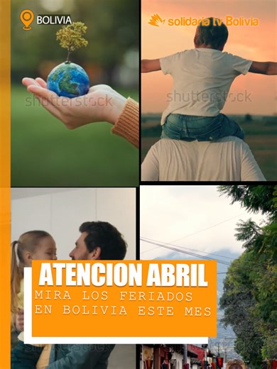 El mes de abril llega con varias fechas importantes en Bolivia. Durante este mes se vive Semana Santa, una de las celebraciones más importantes, donde muchas personas aprovechan para viajar, descansar o participar en actividades religiosas, especialmente el Viernes Santo que es feriado nacional. También en abril se celebra el Día del Niño, una fecha dedicada a los más pequeños del hogar, además del Día de la Tierra, que nos recuerda la importancia de cuidar nuestro planeta. Abril se convierte as