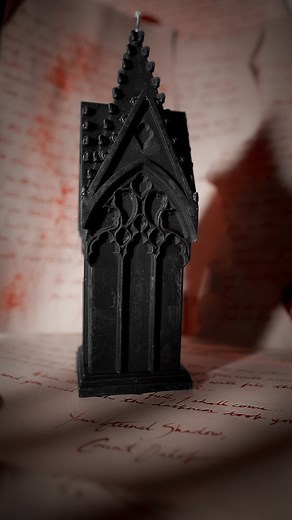 Krystina 🎃 Graveyard Wanders on Instagram: "1 day til til our Gothic Revival candle in midnight black ❤️‍🔥 Our final release of the year, is tomorrow at 12pm ET (9am PT) ❤️‍🔥 Are you ready to feel like you are Ellen herself, waiting for him to come for you? 20 out of 50 of our Gothic Revival candles comes with a keepsake letter, signed Count Orlok ✒️ in 🩸ink by the incredible vamp @infamousjoannah herself. @infamousjoannah & I are thrilled beyond words to come together for this special relea